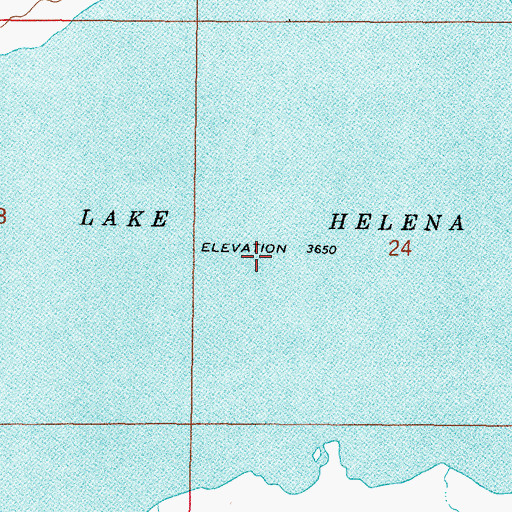 Topographic Map of Lake Helena, MT