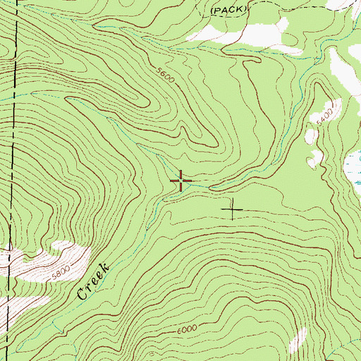 Topographic Map of Helio Creek, MT