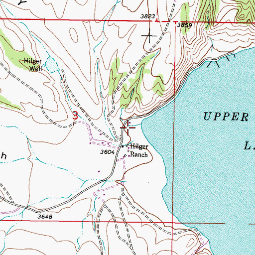 Topographic Map of Hilger Valley, MT