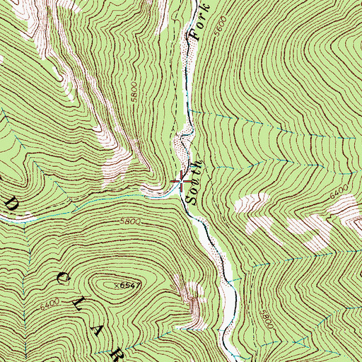 Topographic Map of Hoadley Creek, MT