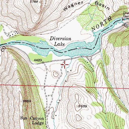 Topographic Map of Home Gulch, MT