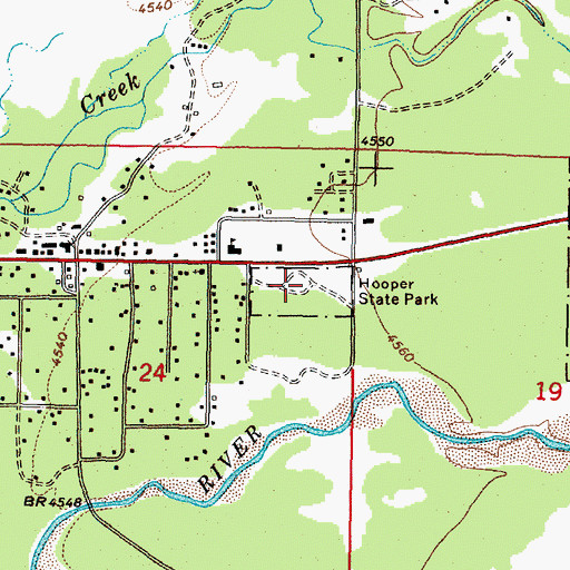 Topographic Map of Hooper State Park, MT