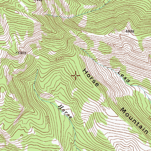 Topographic Map of Horse Mountain, MT