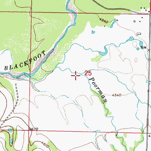 Topographic Map of Humbug Creek, MT