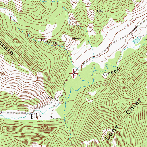 Topographic Map of Lead Gulch, MT