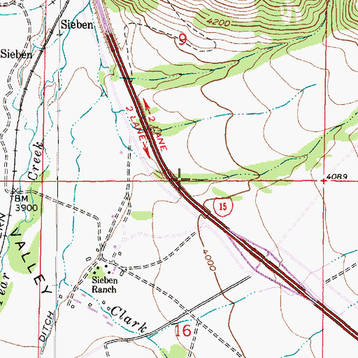 Topographic Map of Levings Gulch, MT