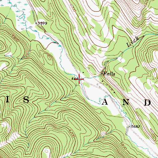 Topographic Map of Lick Creek, MT