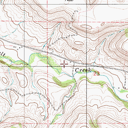Topographic Map of Little Belt School (historical), MT