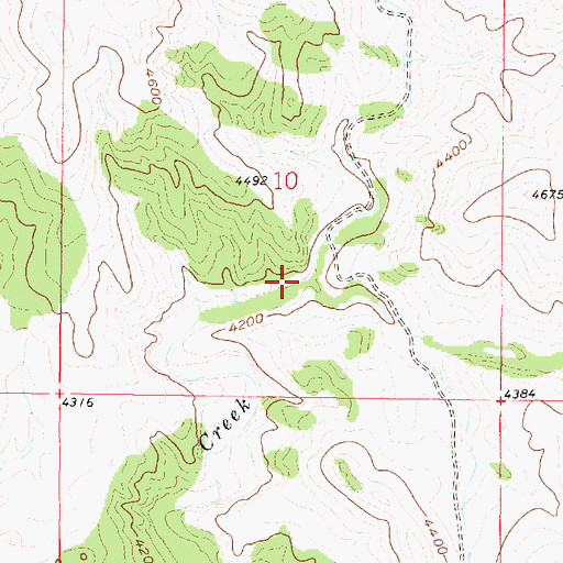 Topographic Map of Trout Creek, MT