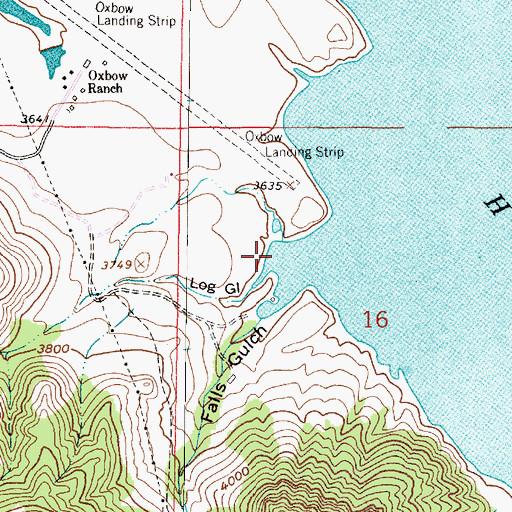 Topographic Map of Log Gulch, MT