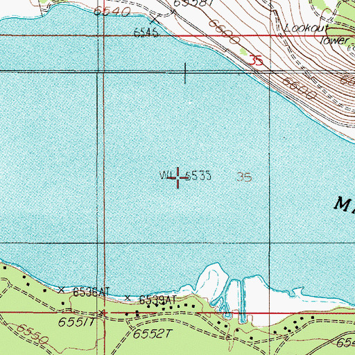 Topographic Map of Madison Valley, MT