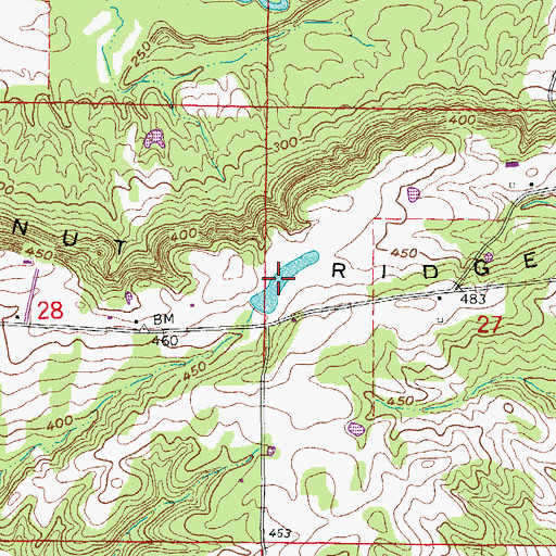 Topographic Map of Lercher Lake Number One, AR