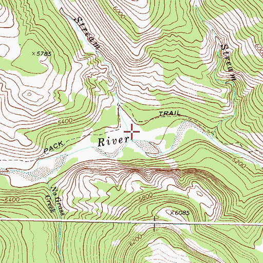 Topographic Map of Milky Stream, MT