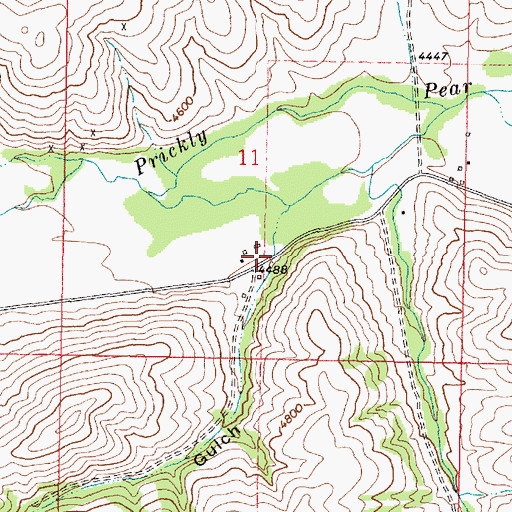 Topographic Map of Missouri Gulch, MT