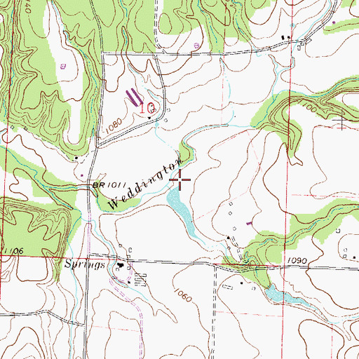 Topographic Map of Double Bar Ranch Lake Dam, AR