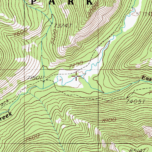 Topographic Map of North Fork Specimen Creek, MT