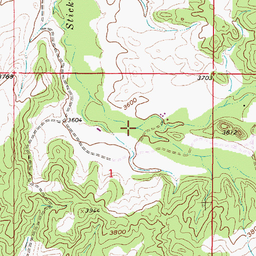 Topographic Map of North Fork Stickney Creek, MT