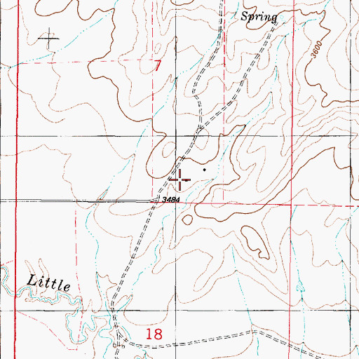 Topographic Map of Palo Ranch, MT