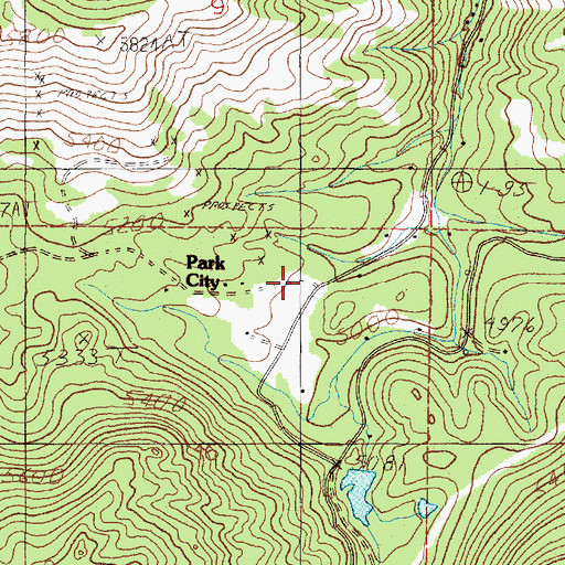 Topographic Map of Park City, MT