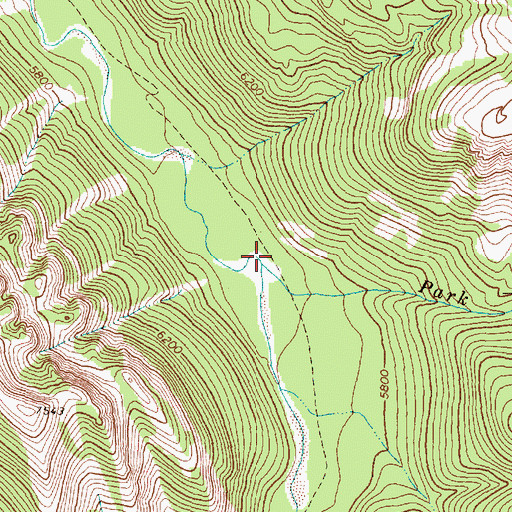 Topographic Map of Park Creek, MT
