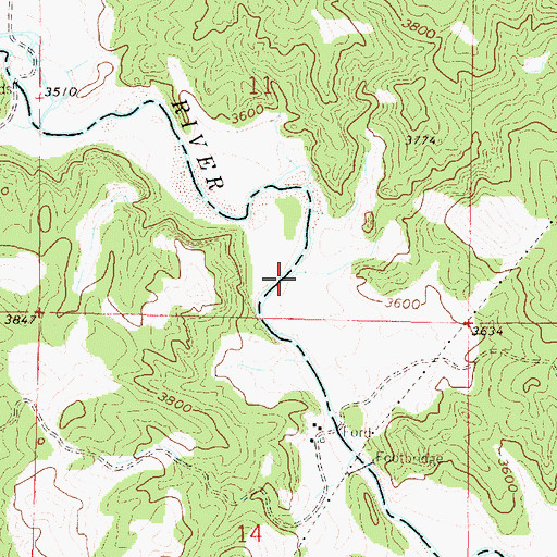 Topographic Map of Paul Creek, MT