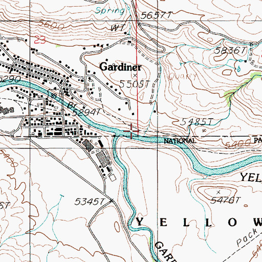 Topographic Map of Phelps Creek, MT