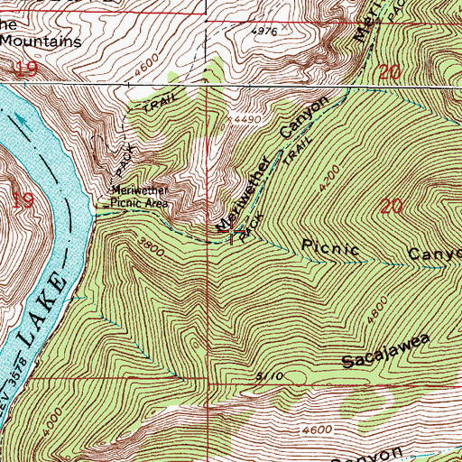Topographic Map of Picnic Canyon, MT