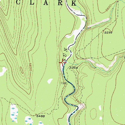 Topographic Map of Ray Creek, MT