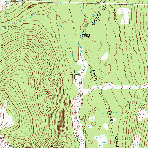 Topographic Map of Red Butte Creek, MT