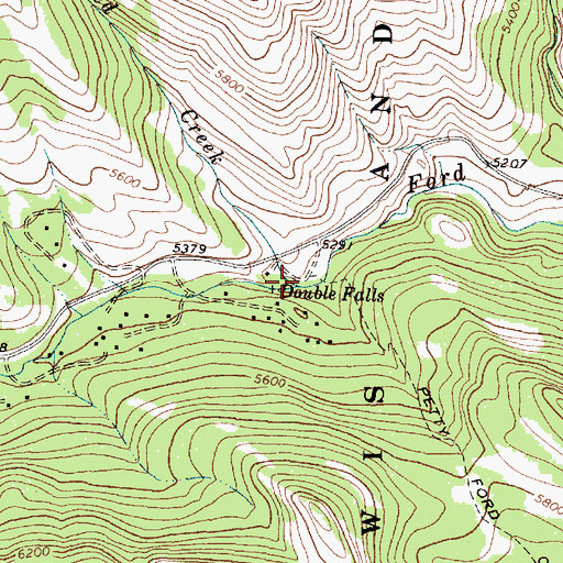 Topographic Map of Red Creek, MT