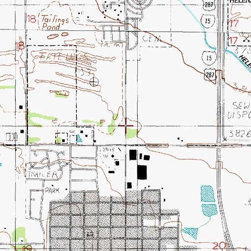 Topographic Map of Saint Joseph Orphan Home, MT