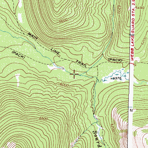 Topographic Map of Scotty Creek, MT