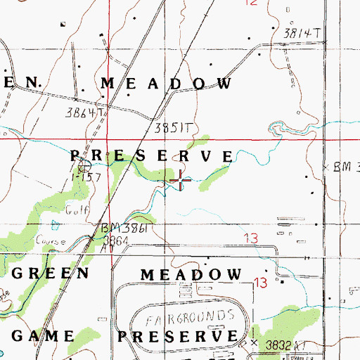 Topographic Map of Sevenmile Creek, MT