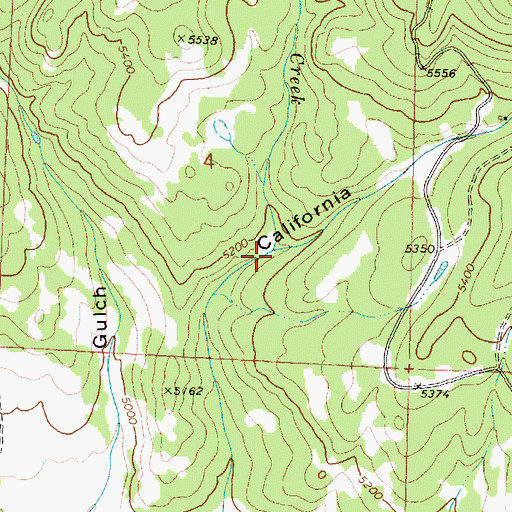 Topographic Map of Sheldon Creek, MT