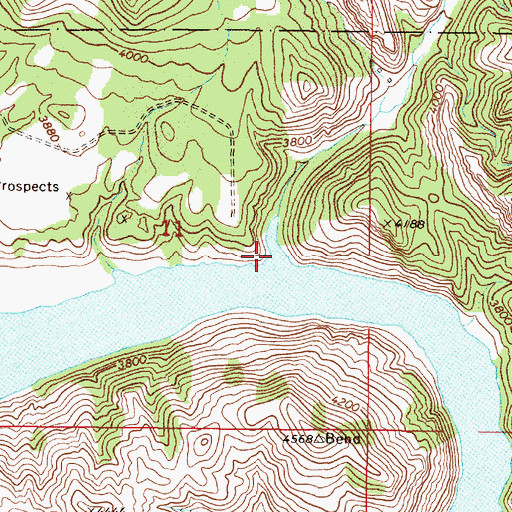 Topographic Map of Soup Creek, MT