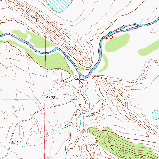 Topographic Map of South Fork Dearborn River, MT