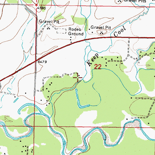 Topographic Map of Spring Creek, MT