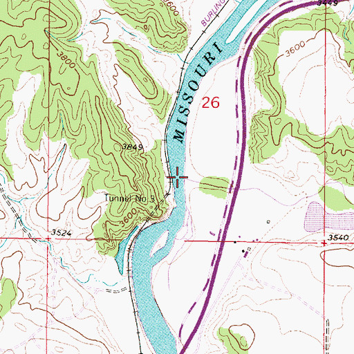 Topographic Map of Stickney Creek, MT