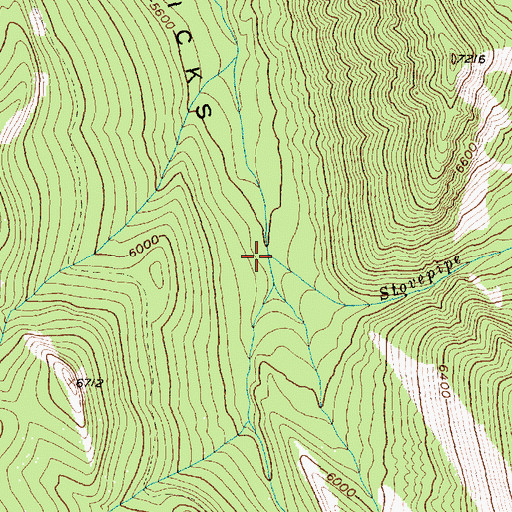 Topographic Map of Stovepipe Creek, MT