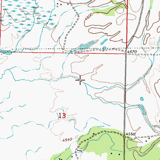 Topographic Map of Sucker Creek, MT