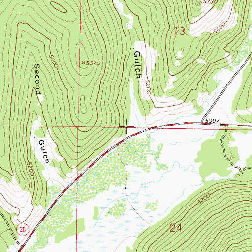 Topographic Map of Third Gulch, MT