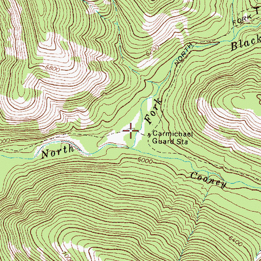 Topographic Map of Tobacco Valley, MT