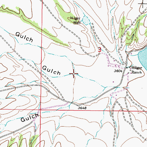 Topographic Map of Towhead Gulch, MT