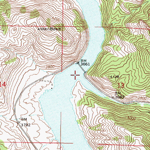 Topographic Map of Trout Creek, MT