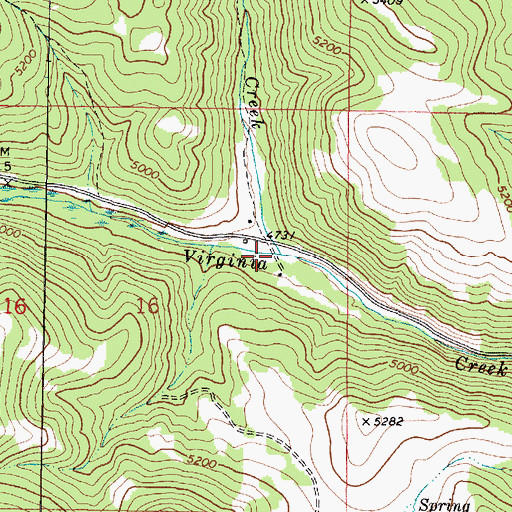 Topographic Map of Trout Creek, MT