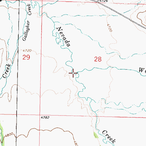 Topographic Map of Washington Creek, MT