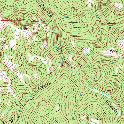 Topographic Map of Weasel Creek, MT