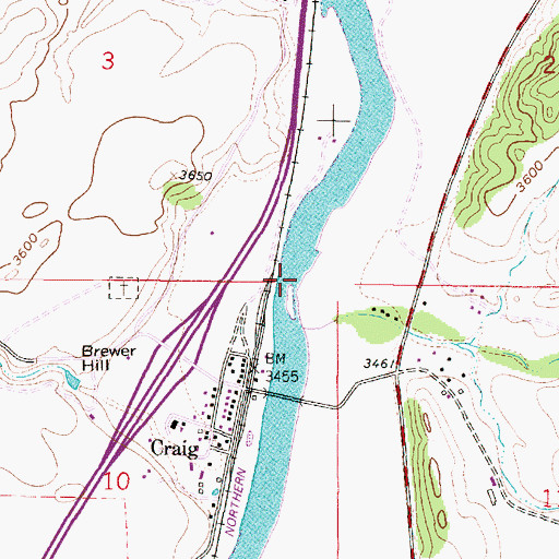 Topographic Map of Wegner Creek, MT