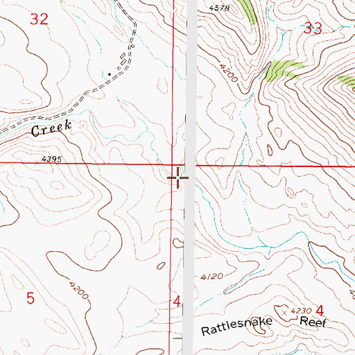 Topographic Map of Wells Fork Rock Creek, MT