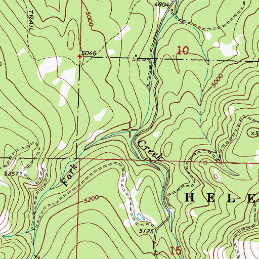 Topographic Map of West Fork Willow Creek, MT